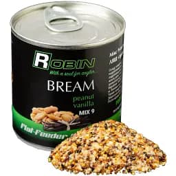 Зернова суміш Robin MIX-9 Зерен Лящ Арахіс-Ваніль 200 мл (ж/б)