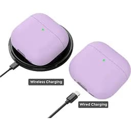 Чохол AhaStyle Ultra-Thin Colorful Silicone Case для Airpods 4 Lavender Purple [CP-WG172-PE] [133826] - мініатюра 3