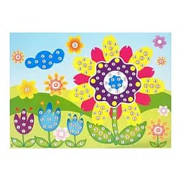 Дитяча мозаїка за номерами "Поле квітів" Bambi 13-126-19, 5 кольорів