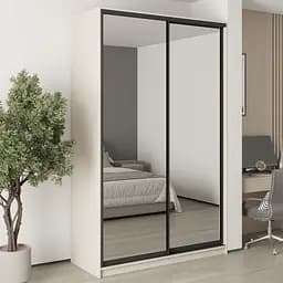 Шкаф-купе двухдверный MebelStar Стандарт BG 2 Зеркала 150x45x240 см Кашемир (MBS-10314)