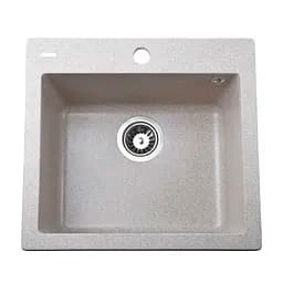 Гранитная мойка Globus Lux Aosta миндаль 490x455мм А0008, Терра