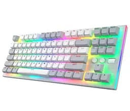 Клавиатура игровая механическая HATOR HTK-561ENG US Layout White Gravity TKL Orange - мініатюра 2