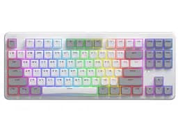 Клавиатура игровая механическая HATOR HTK-851UA White Wireless Rockfall 3 TKL Mecha orange, QMK/VIA - мініатюра 1