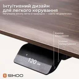 Геймерський стіл Sihoo D07 1.6m Walnut/Black (D07B-101/D07J-101-AB) - мініатюра 6