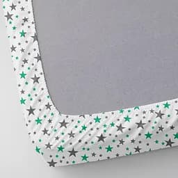 Набір простирадл на резинці Cosas Stars CS1 60х120х12 см (SetSheet_StarMintGrey_StarGrey_120x60) - мініатюра 6