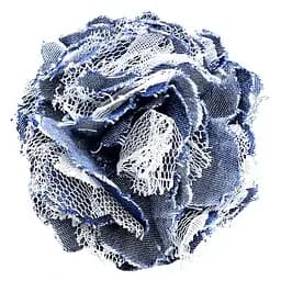 Брошка, заколка Джинсова троянда