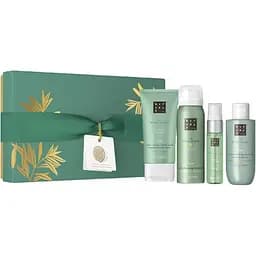 Подарочный набор Rituals Ritual of Jing Small Gift Set: гель-пена для душа 50 мл + масло для душа 75 мл + спрей для подушек и тела 20 мл + маска для рук 50 мл