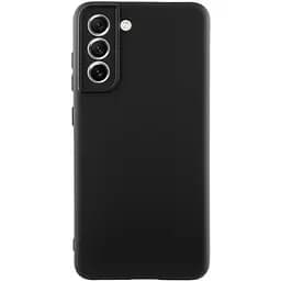 Чохол TPU Getman Liquid Silk Full Camera для Samsung Galaxy S21 Чорний / Black