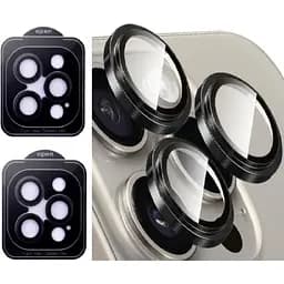 Защитное стекло на камеру DK для Apple iPhone 11 Pro Lens Metal Ring Eagle Eye 015724 black 2 шт.