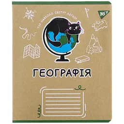 Тетрадь Yes География Black cat для записей А5, 48 листов коричневая (767453)