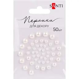 Перлини Santi самоклеючі 50 шт. шампань (952634)