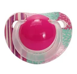 Пустышка силиконовая Lindo, анатомическая, 0-6 мес., розовый (Li402/0-6рож)