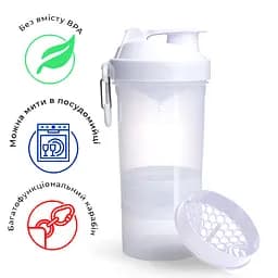 Шейкер спортивний Smart Shake 600 мл fit0011324 - мініатюра 2