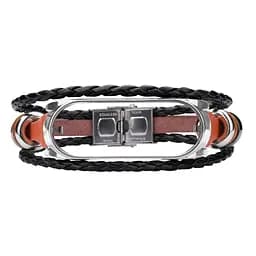 Ремінець вінтажний Carprie для фітнес-браслета Xiaomi Mi Band 3 і 4 Type A2 Brown-silver - мініатюра 4