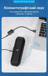 Звукова карта Vention USB AUX jack, 2*TRRS (Mic + Ear) 1м чорна (CDYBF) - мініатюра 7