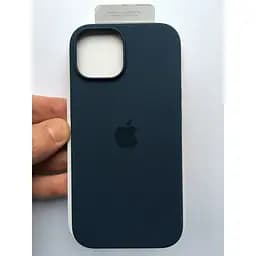 Оригінальний силіконовий чохол Apple Silicone Case MagSafe для iPhone 14 Plus (6.7") Storm Blue MPT53ZE/A - мініатюра 4