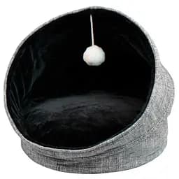 Будиночок для тварин Croci Igloo Glam з іграшкою сірий 44x44x48 см (C2178449)