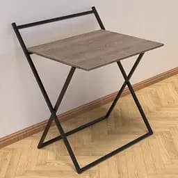 Стіл трансформер Компакт 3 750x790x720 Чорний метал ДСП Дуб Сонома Трюфель 16 мм FRD-104680