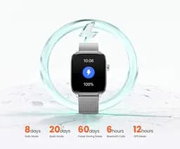 Mibro Смарт-часи Fit 44мм, 1.75", 390x450, AMOLED, BT 5.3, GPS, 2 ATM, сріблястий - мініатюра 6