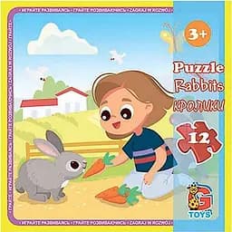 Детский пазл "Ферма" G-Toys LA07, 12 элементов