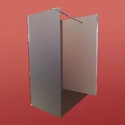 Душова перегородка Koer SR SP01-100x200-TR-01 Walk-In прозоре скло Easy Clean 8 мм, хром KR5393, прозоре, хром - мініатюра 6