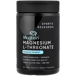 Дієтична добавка Sport Research Magnesium L-Threonate 2000 мг 90 капсул