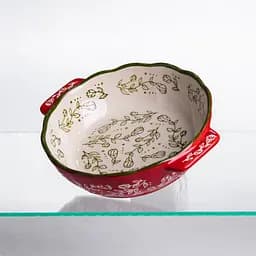 Форма для запікання Vintage Ø17 (см) кругла форма для випікання в духовці з ручками Червоний Yiwu HM04-05 - мініатюра 5