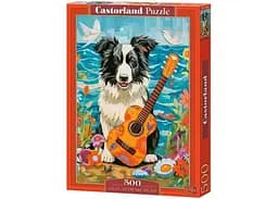 Пазл Castorland puzzle Коллі, гітара та море, 500 ел. (B-54008)