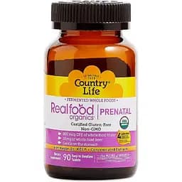 Вітамінно-мінеральний комплекс для вагітних Country Life Realfood Organics Prenatal 90 пігулок