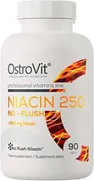 Вітамін В3 OstroVit Niacin 250 No-Flush, 90 таблеток для підтримки шкіри та нервової системи