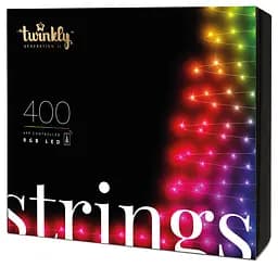 Twinkly Smart LED Гірлянда Twinkly Strings RGB 400, Gen II, IP44, довжина 32м, кабель чорний