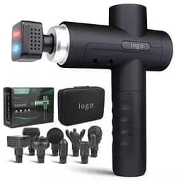 Перкусійний масажер MG03-T Масажний пістолет (8 насадок + кейс) 2600 мАг 30 режимів