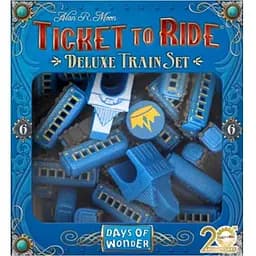 Аксессуар Days of Wonder Промо набор для игры Билет на поезд 6 голубой Ticket to Ride 20th Anniversary Deluxe Train Set (DOWTTRTS6)