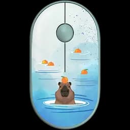 Миша бездротова 2E MF300 Capybara Tangerine Silent Green (2E-MF300WCAPIBARAGN)