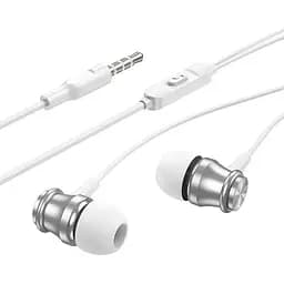 Навушники Borofone Platinum металеві універсальні earphones with microphone BM75 білі - мініатюра 4