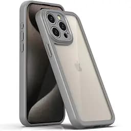 Чехол Epik TPU Transparent + Colour 1.5 мм для Apple iPhone 13 Pro 6.1 Grey