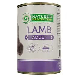 Влажный корм для взрослых собак всех пород Nature's Protection Adult с ягнятиной 400 г