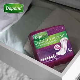 Урологічні прокладки Depend Maximum 36 шт. (6 уп. х 6 шт.) - мініатюра 7