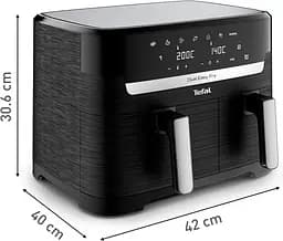 Мультипіч (аерофритюрниця) Tefal Dual Easy Fry EY9018 - мініатюра 2
