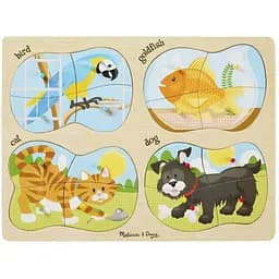 Дерев'яні пазли Melissa&Doug 4 в 1 Домашні тварини (MD9861)