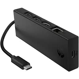 Хаб USB 3.0 ->HDMI/USB2.0x2/USB-C PD/Ethernet Hub HP - мініатюра 3