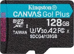 Карта пам'яті microSD 128GB C10 UHS-I U3 A2 V30 R200/W100MB/s Kingston teh0025037