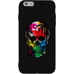 Чехол-накладка Toto Matt TPU 2 mm Print Case Apple iPhone 6/6s #29 Skull Black