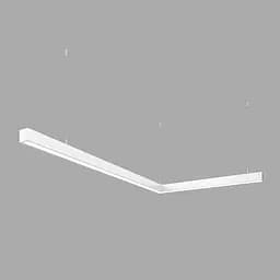 Світлодіодний світильник X-LED 80Вт L-подібний білий (1000x620x43)