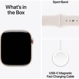 Смарт-годинник Apple Watch Series 11 GPS 42mm Rose Gold Aluminum Case with Light Blush Sport Band S/M (MEU04) [145297] - мініатюра 4