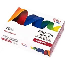 Набір гуашевих фарб MODERN 12х40 мл Rosa Studio