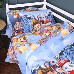 Пододеяльник MirSon Kids Time Paw Patrol Team бязь 143х210 см (2200011446707)