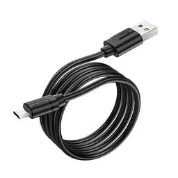Кабель Borofone Micro USB Harmony silicone charging data cable BX55, 1 м черный