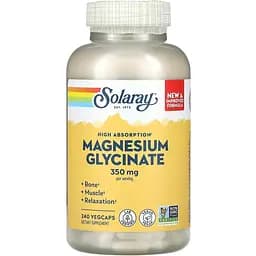 Глицинат магния Solaray Magnesium Glycinate 350 мг 240 вегетарианских капсул