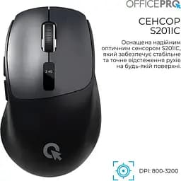 Миша OfficePro M398B Silent Click Wireless Black [161156] - мініатюра 10
